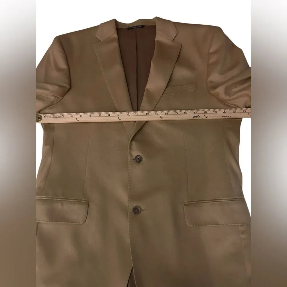 Jack Victor 100% Cashmere Men’s Blazer Sport Coat Light Brown 42L